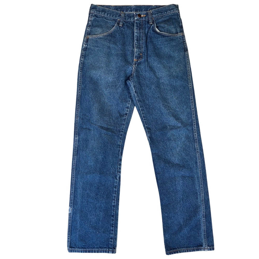 Vtg Rustler Mens Regular Fit Straight Leg Jeans 87620NV 33x32 Dark Wash Denim